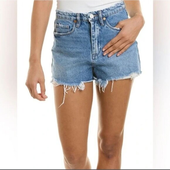 BlankNYC Cruise Control High-Rise Jean Shorts w Distressing Sz 27 or 4 NEW - Picture 1 of 13